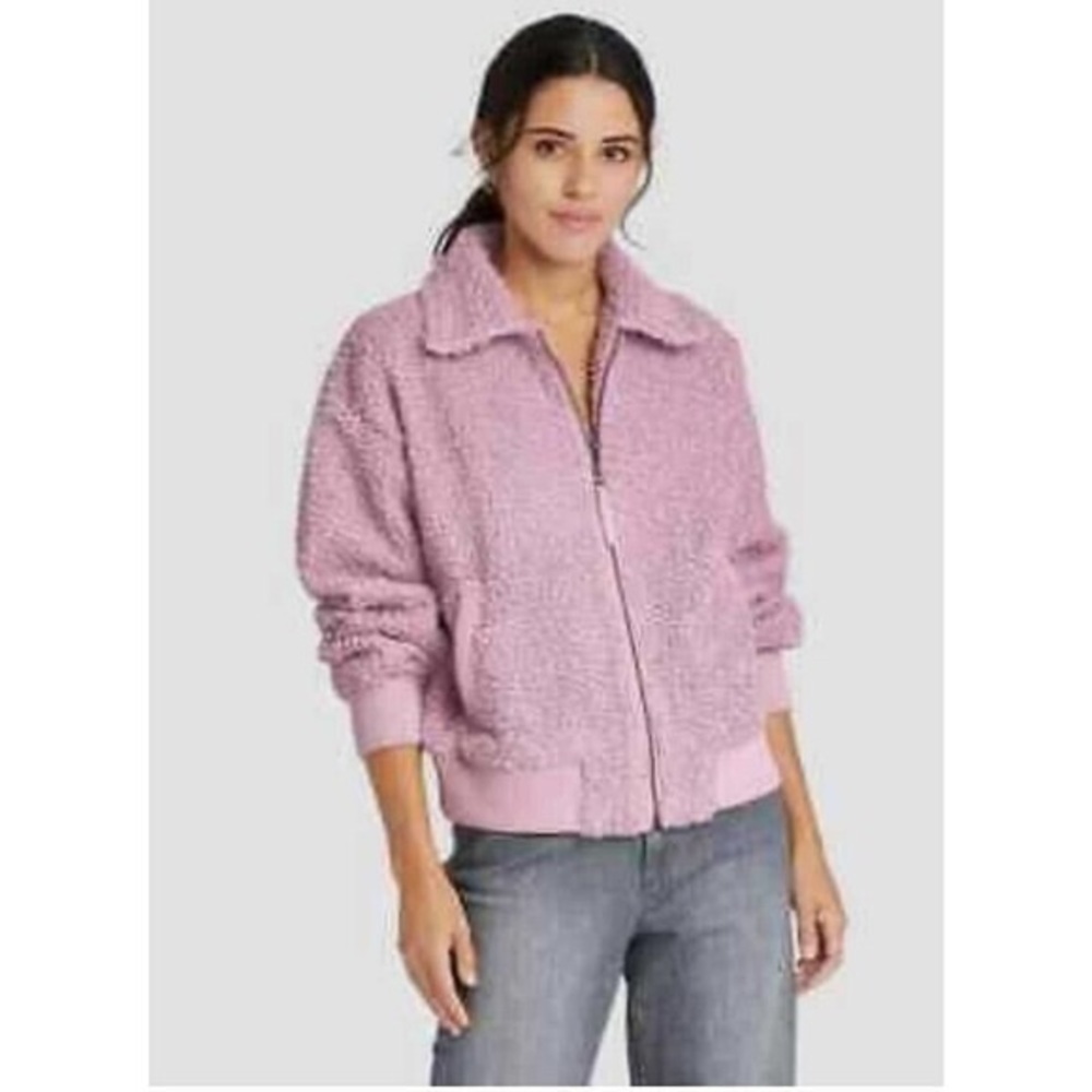 Universal Thread  Sherpa Bomber Jacket Light Purple